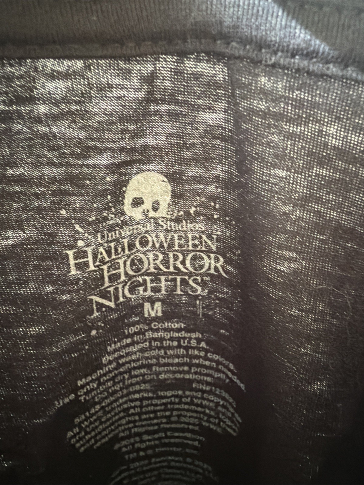 Universal Studios Halloween Horror Nights 2025 T-Shirt, Glows In The Dark S:M gallery
