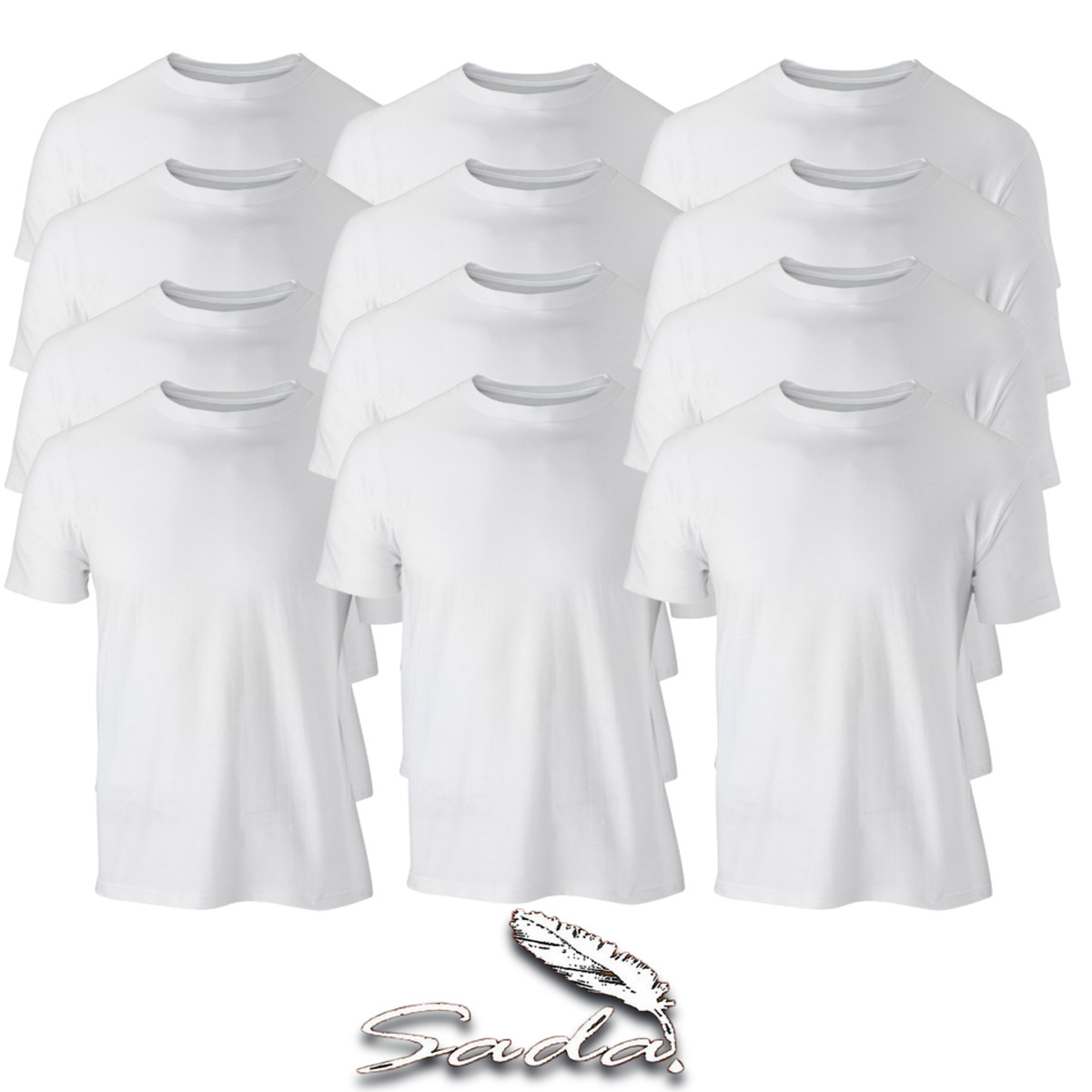 Sada Crew-neck T-shirt Short-sleeve (1-Dozen/ 12pc) gallery