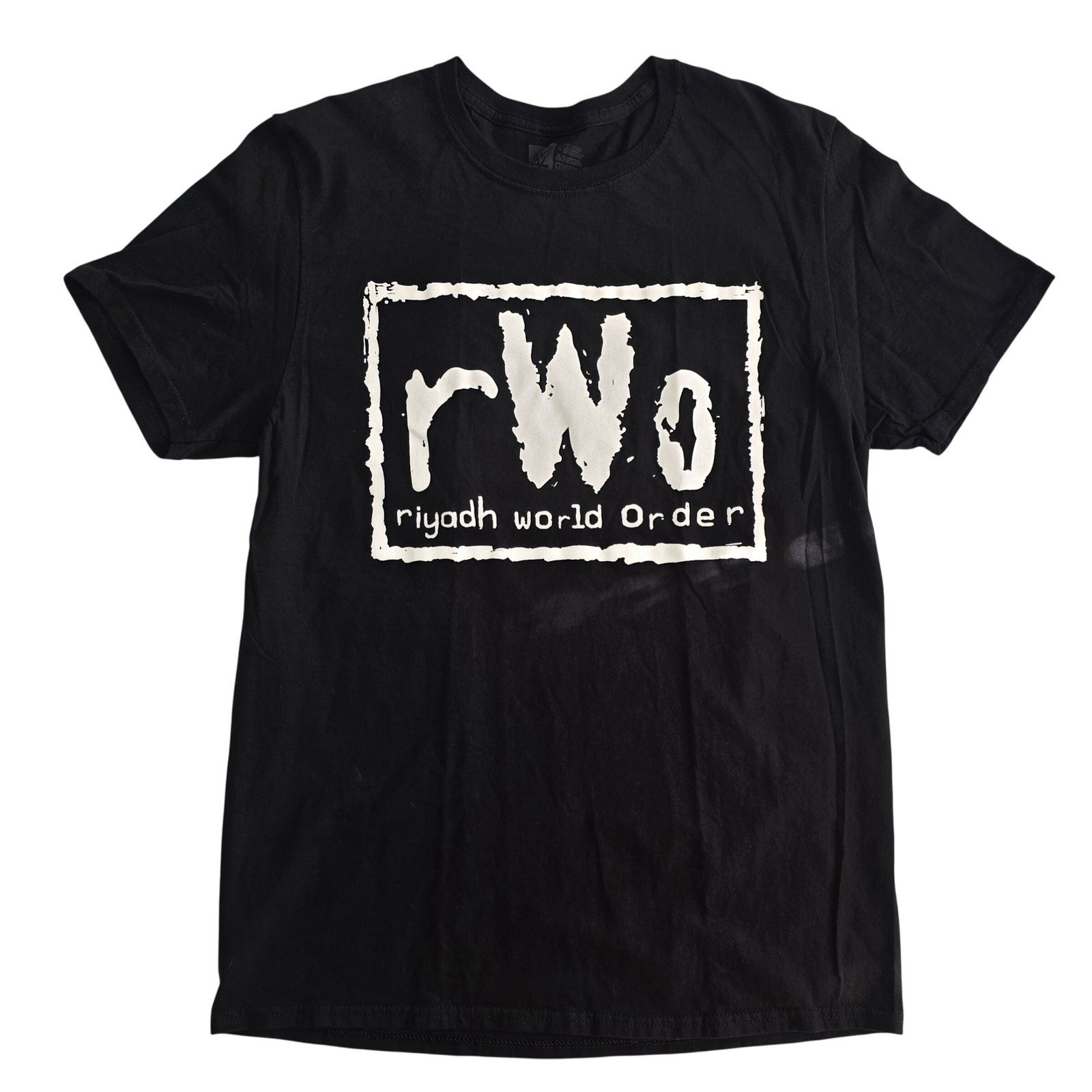 WWE Authentic rWo Riyadh World Order Black Graphic T-Shirt Mens L Royal Rumble