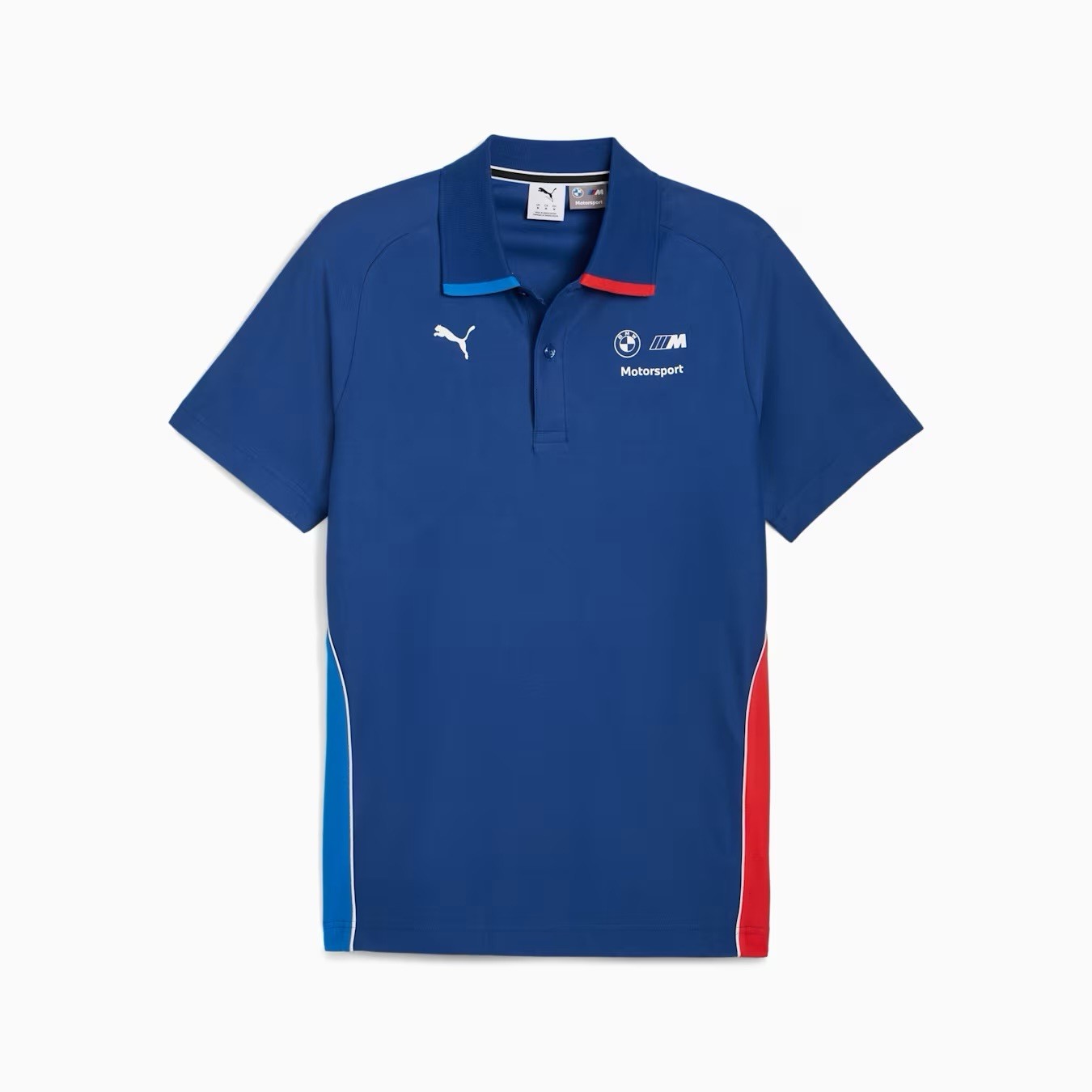 Puma men's BMW M t shirt size L blue red trendy modern polo style gallery