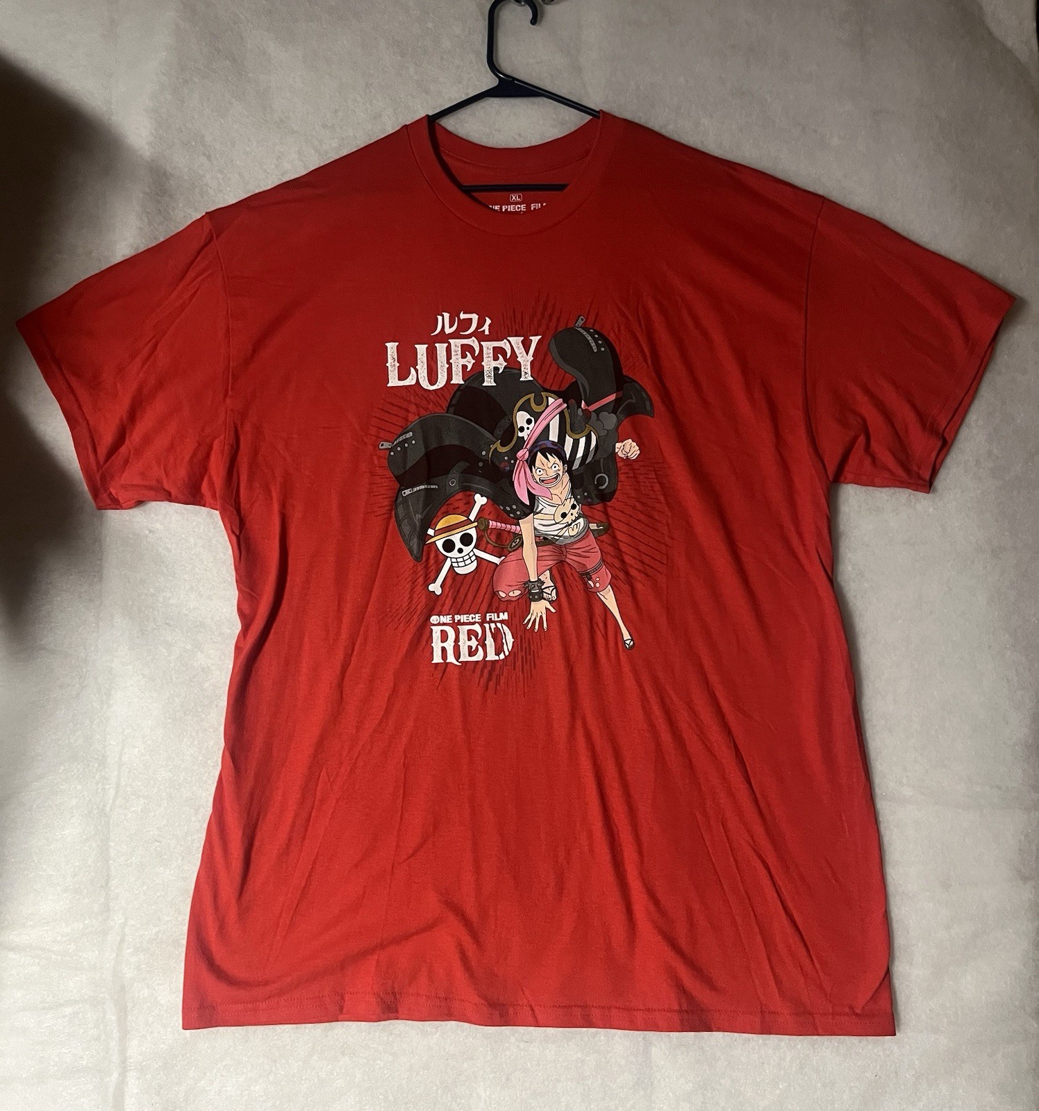 One Piece Film Red Luffy Hot Topic Shirt Mens Size XL