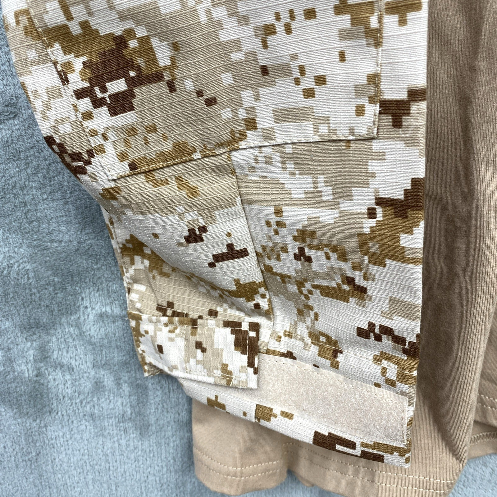 MAGCOMSEN Men's XL Tactical Military Shirt 1/4 Zip, L/S Shirt, Pockets - Tan gallery
