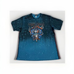 Affliction Black Label Poison Revenge Tee Shirt Size 3XL Corsair Blue Reactive