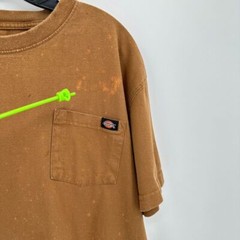 Dickies Basic T-shirt Mens XL Brown Skateboarding Utility Heavyweight Pocket Tee