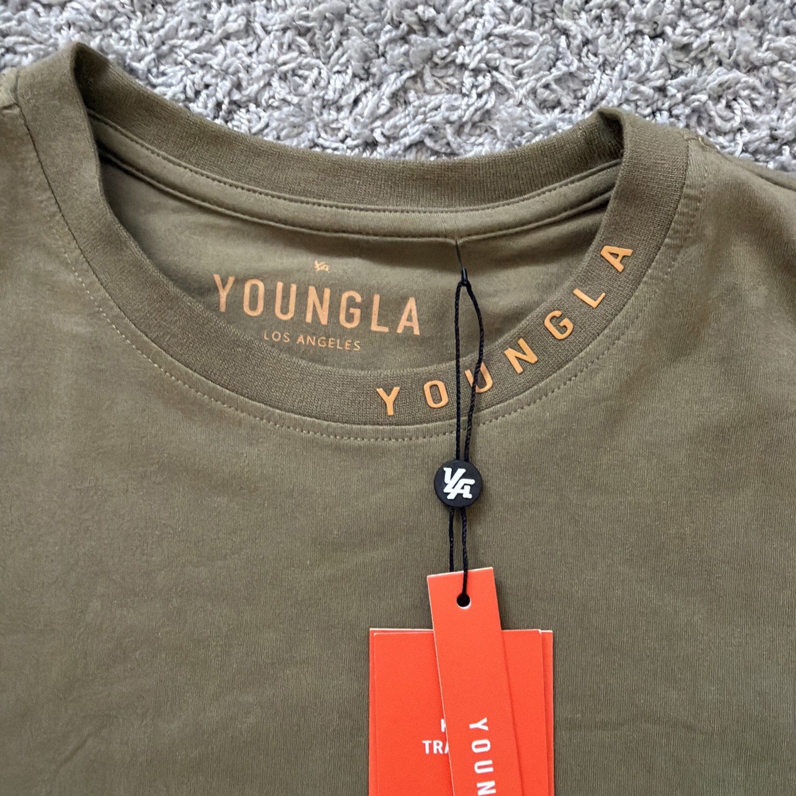 YoungLA Essential Drop Shoulder TeeOlive Green Size Medium (Brand New with Tags) gallery