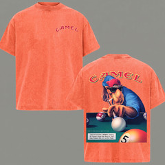Vintage Camel Joe Billiards Acid Washed T-Shirt Graphic Tee Men’s Clothing
