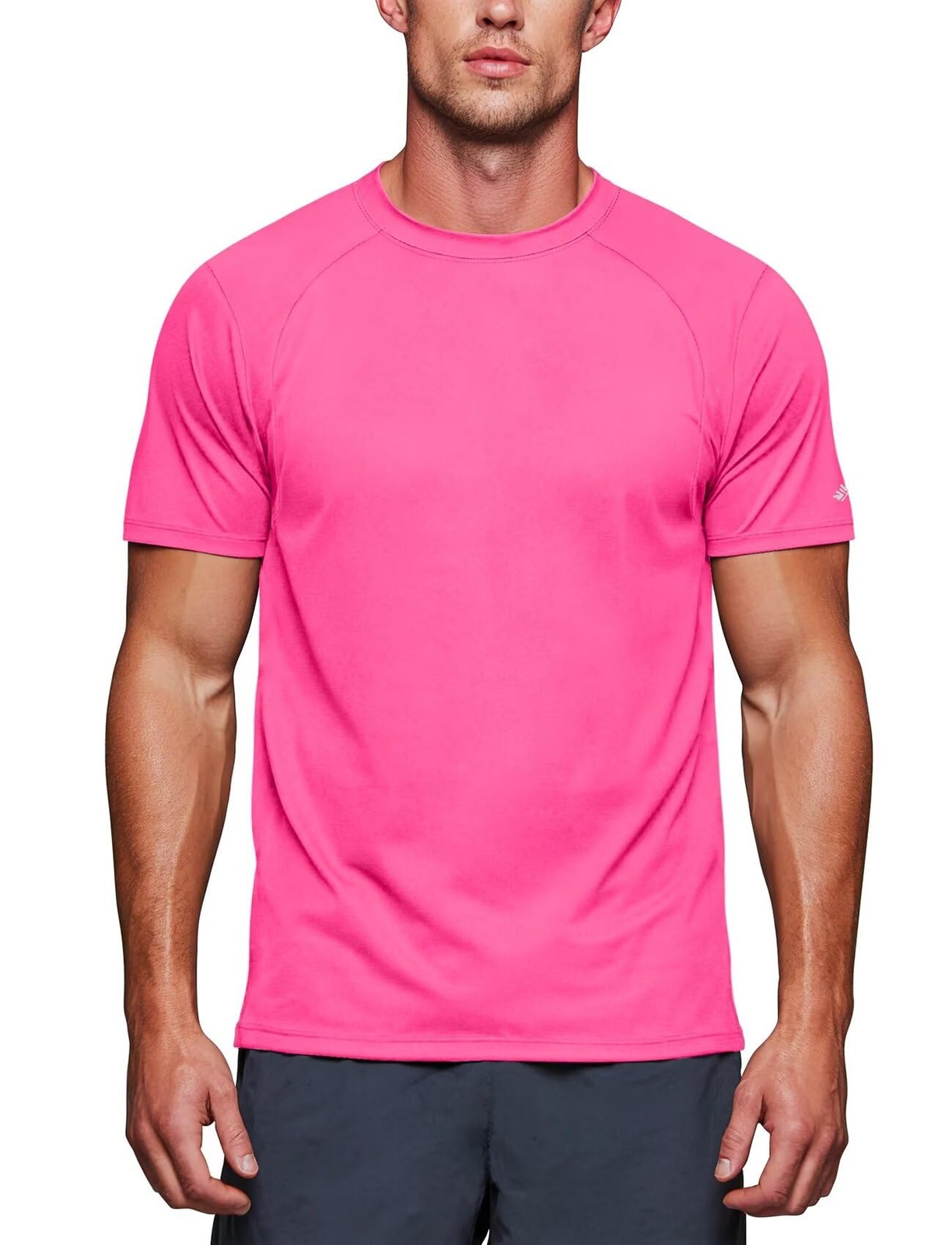 Running Shirts for Men Dry Fit(Hot Pink,M) gallery