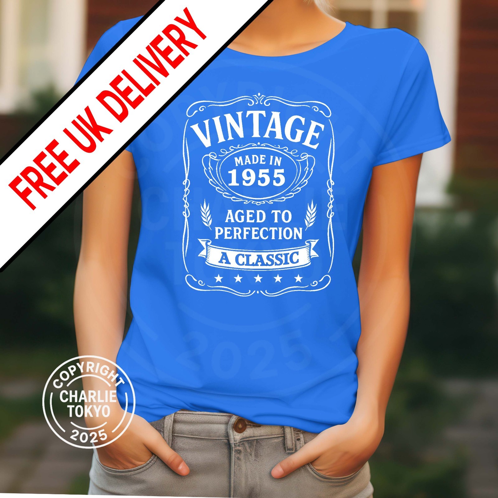 Mens 70th Birthday T Shirt 1945 Any Age any Year 40th 21st 30th 70th Gift Ladies gallery