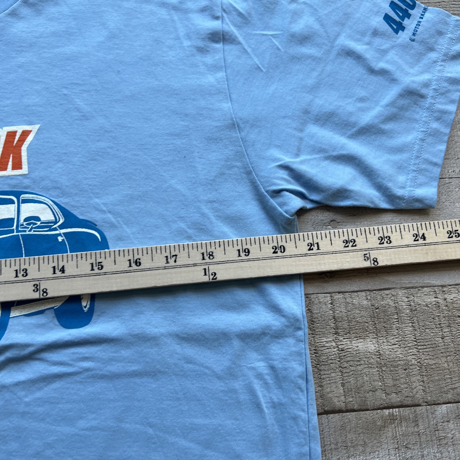 Plymouth Road Runner GTX T Shirt Mens L Blue Six Pack 440 Mopar Muscle Car NWT gallery