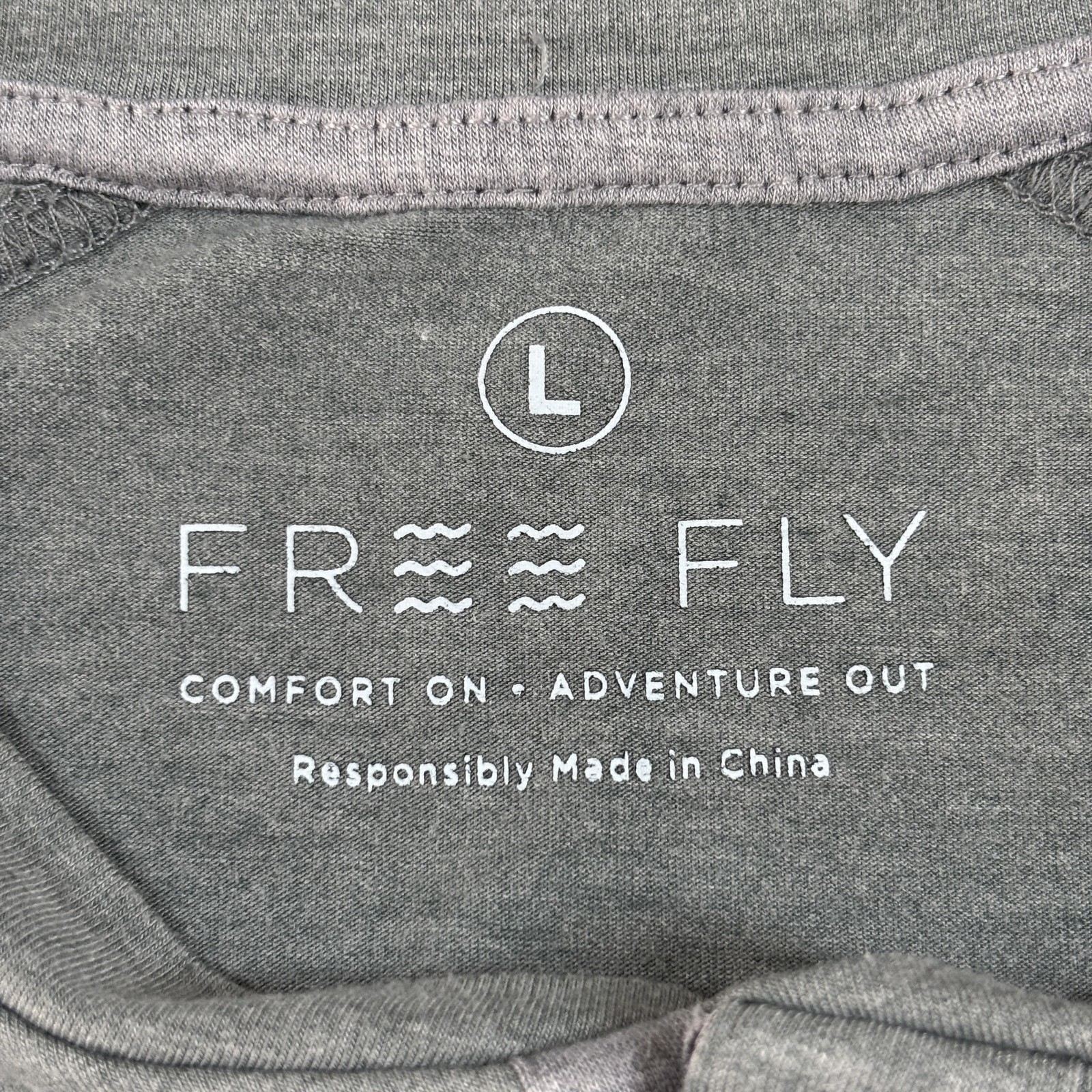 Free Fly Bamboo Flex Henley Shirt Men's Large Gray Green Bamboo Blend Soft gallery