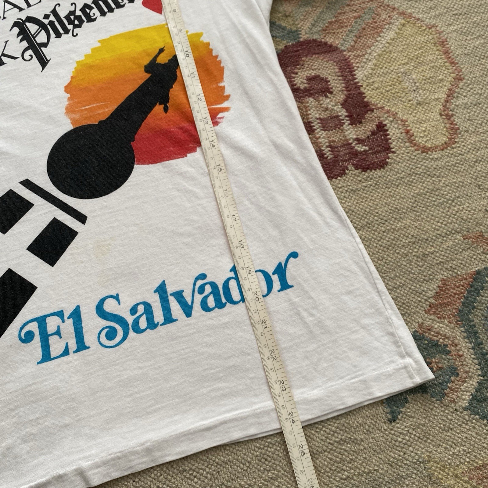 Vintage Pilsener Beer T Shirt Medium I Love El Salvador Alcohol Drinking gallery