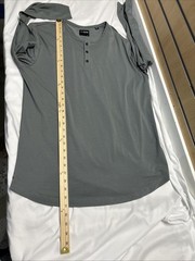 CUTS Clothing Men’s Pyca Pro Long Sleeve Gray Shirt, Size XL