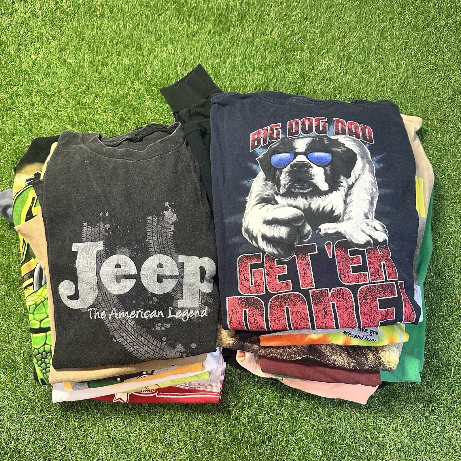 Lot of 20 Modern Graphic T Shirts Mixed Size Wholesale Bulk Reseller Y2K A24 gallery