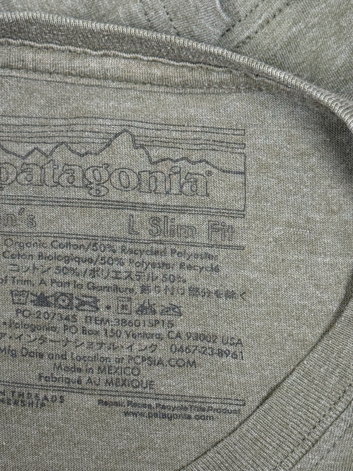 Patagonia Shirt Mens Large Live Simply Graphic Short Sleeve Tee Tagless 204 gallery