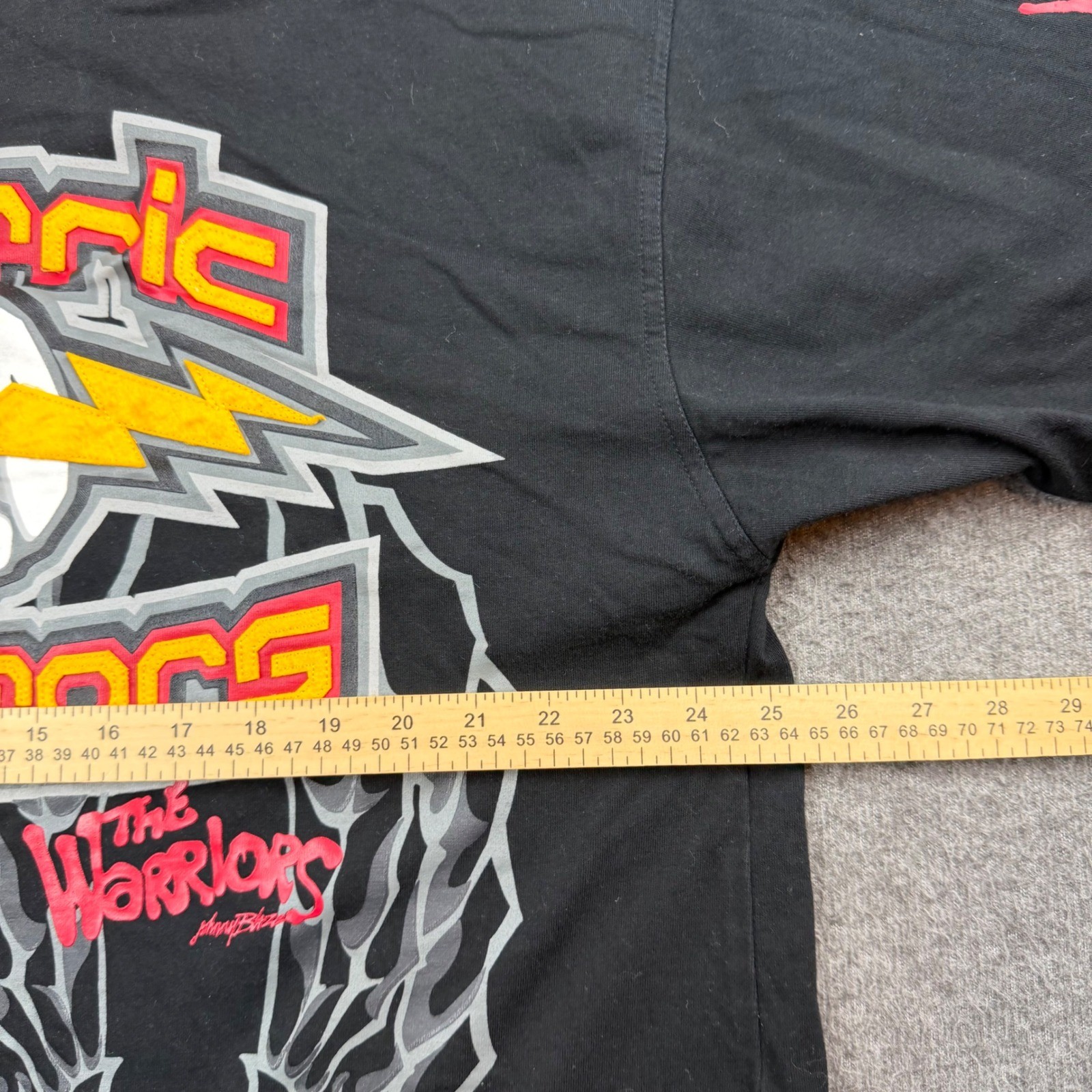 Johnny Blaze T-Shirt Men XXL Black The Warriors Electric Eliminators Graphic Tee gallery