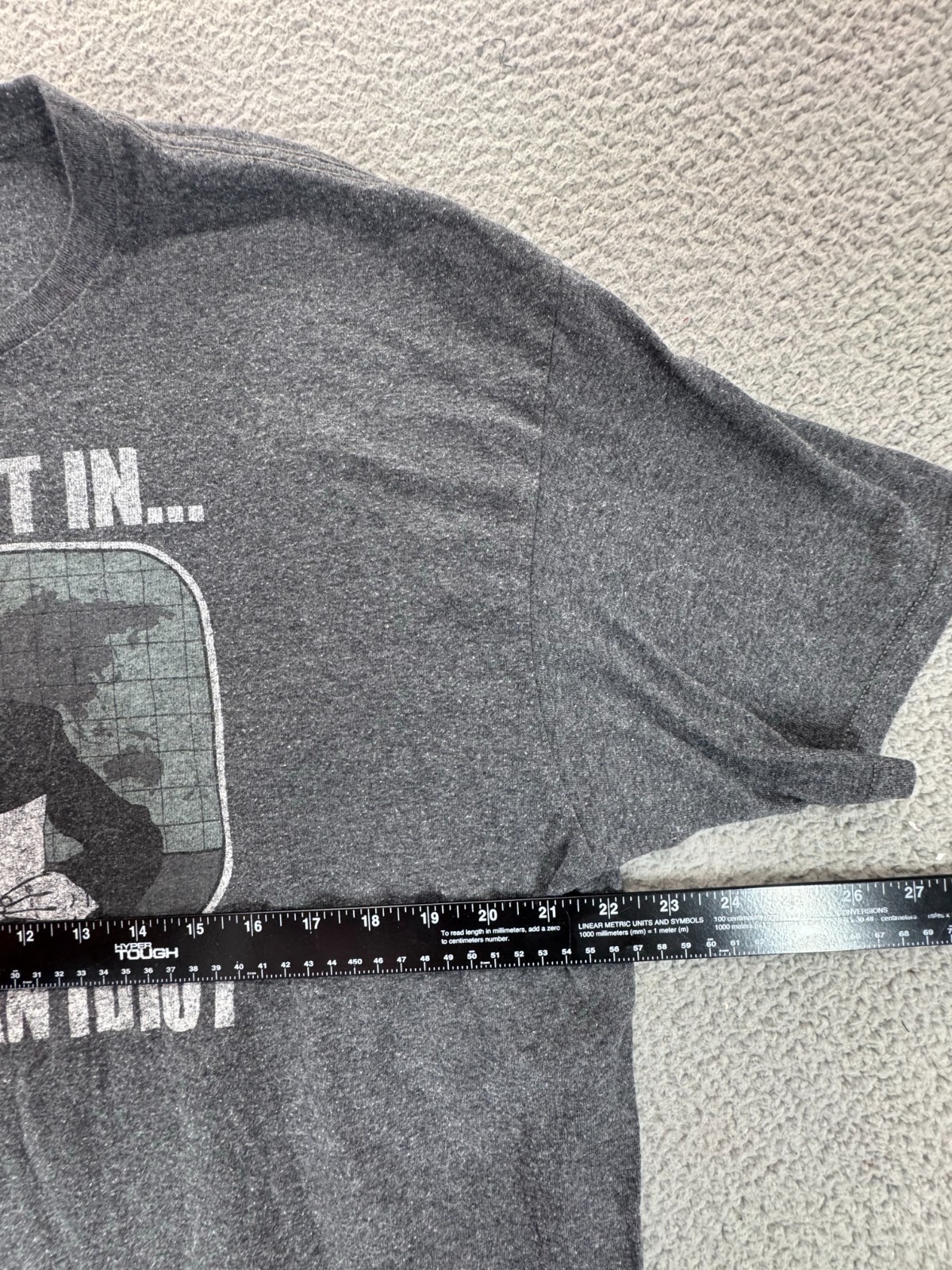 Unbrand Mens Short Sleeve Crew Neck Graphic T Shirt Gray Size XL gallery