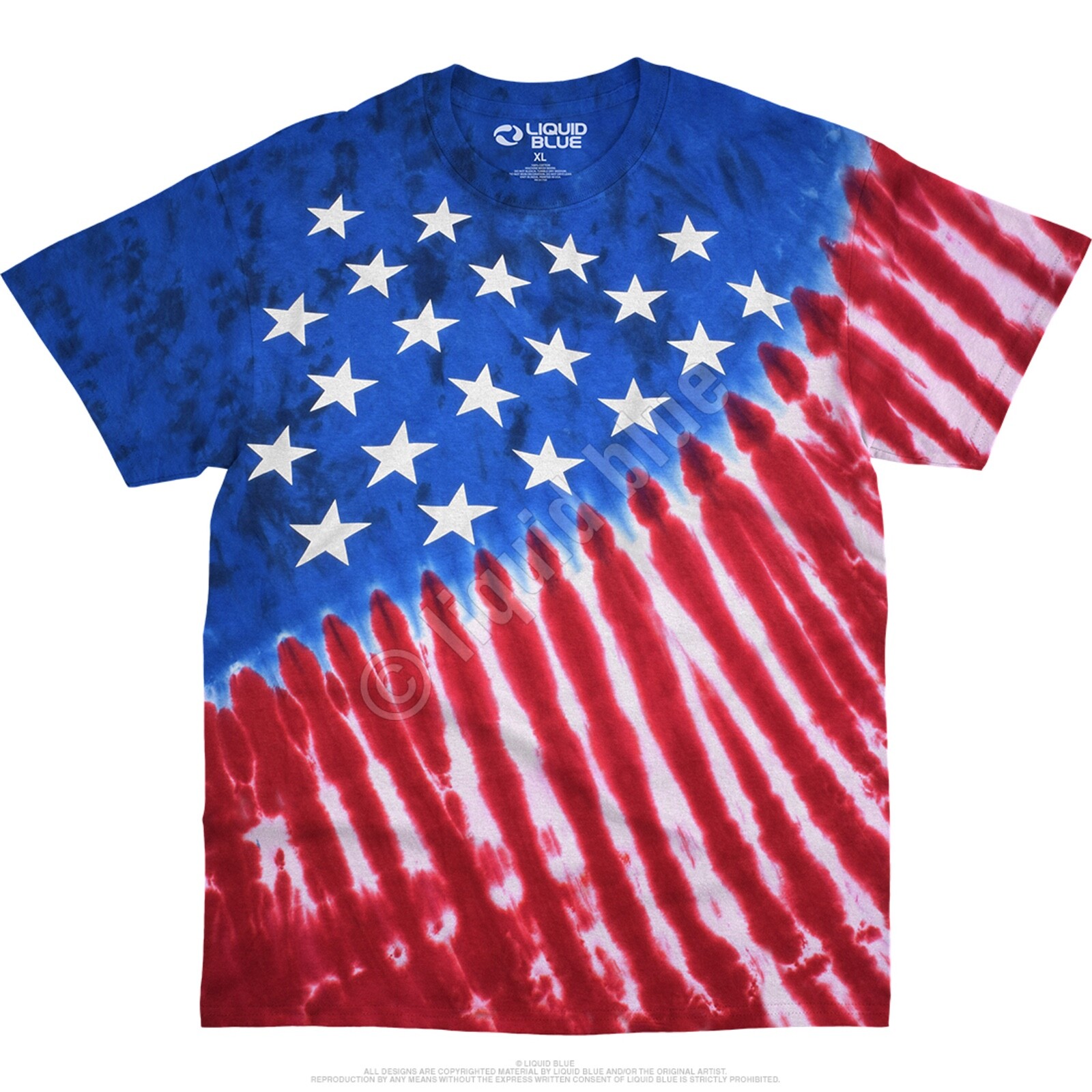 USA FLAG-STARS & STRIPES-Tie Dye T-SHIRT- S-M-L-XL-2X,3X-4X-5X-6X-Yth S-M-L-XL gallery