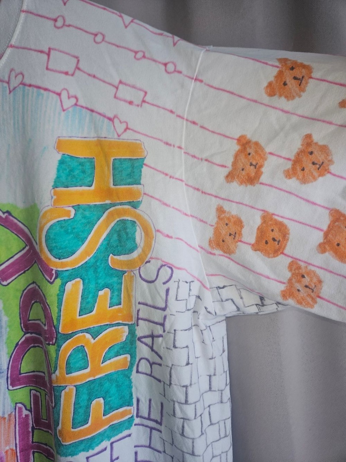 Teddy Fresh Multicolor Hand-Drawn Graphic Tee gallery