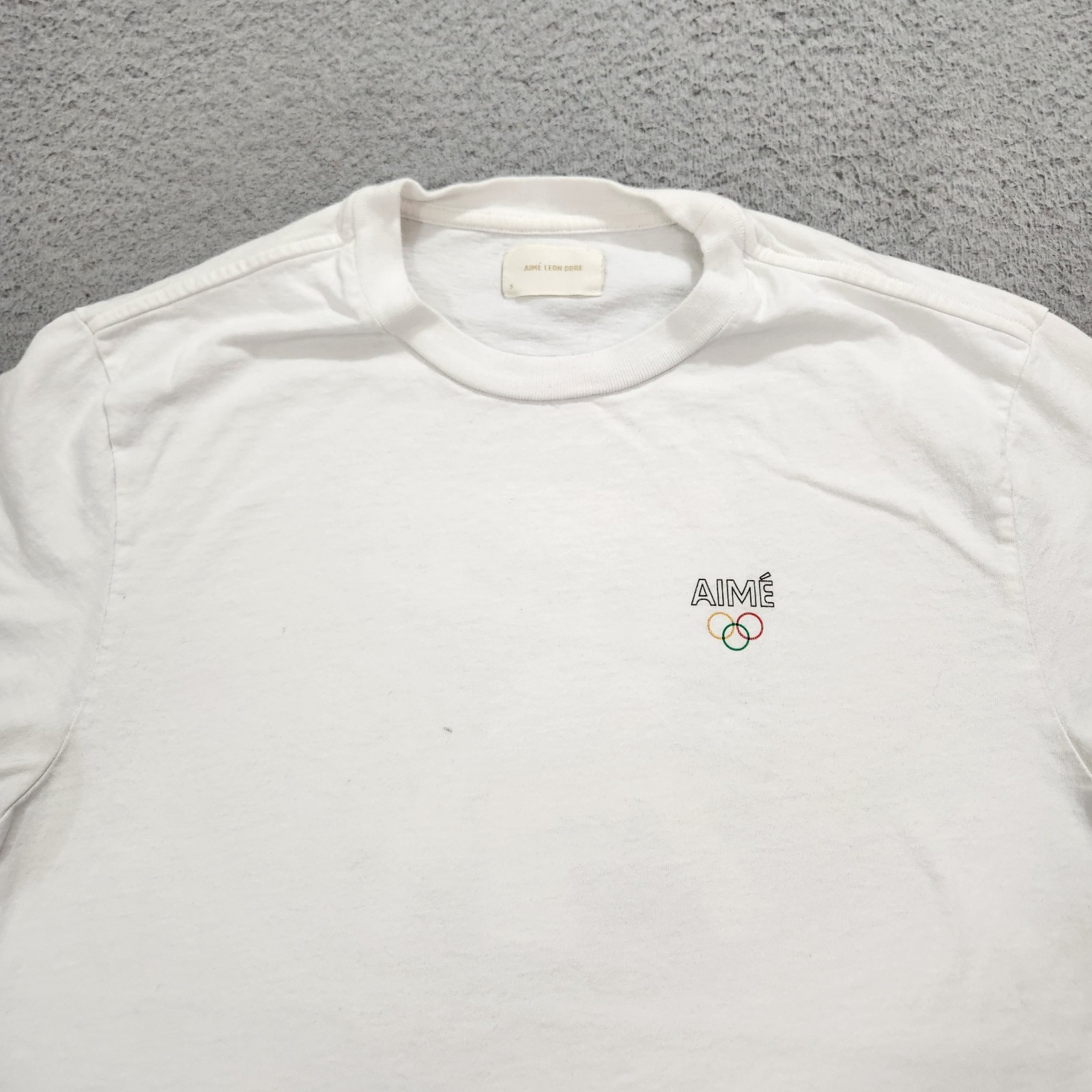 Aime Leon Dore T Shirt Mens Small White ALD Basketball Boards Olympic Games Tee gallery
