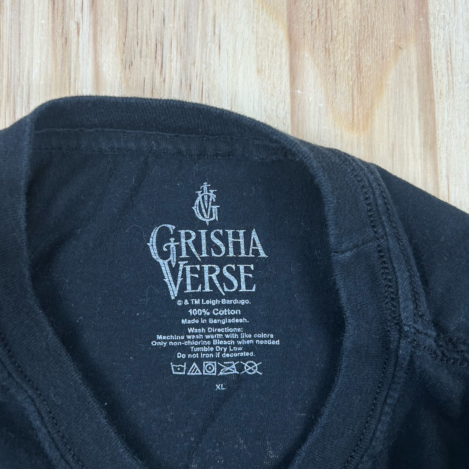 Grisha Verse Book T Shirt Leigh Bardo Double Sided Black Size XL Fantasy gallery
