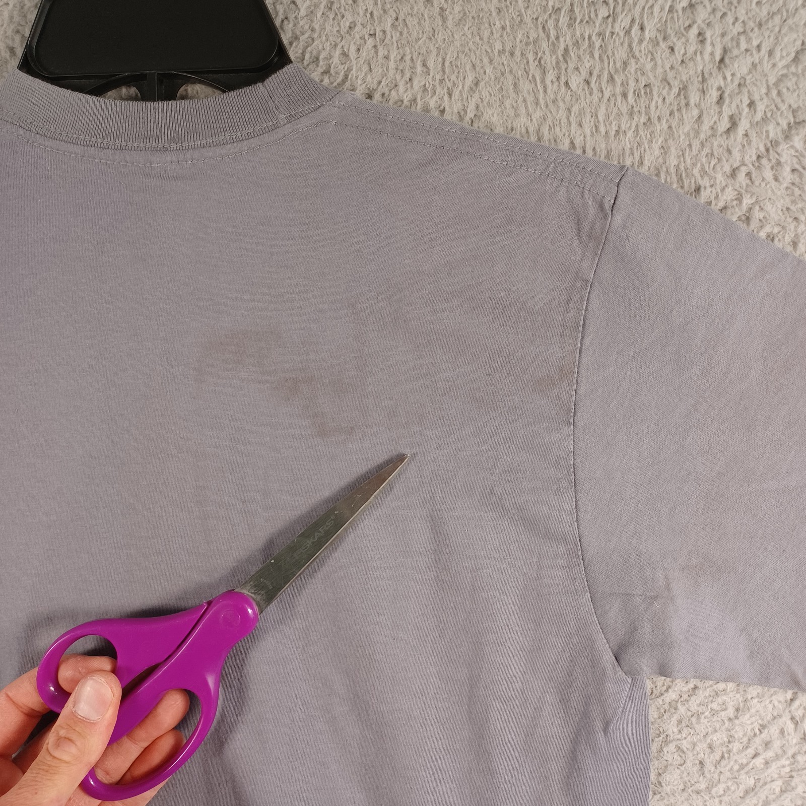 American Apparel Mens Gray T-Shirt Size Small Gomez Crew Neck Short Sleeve Soft gallery