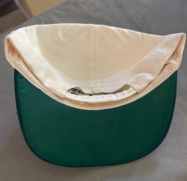 RARE Vintage George Strait Forest Green & Maroon Lettering w/Leather Bill gallery