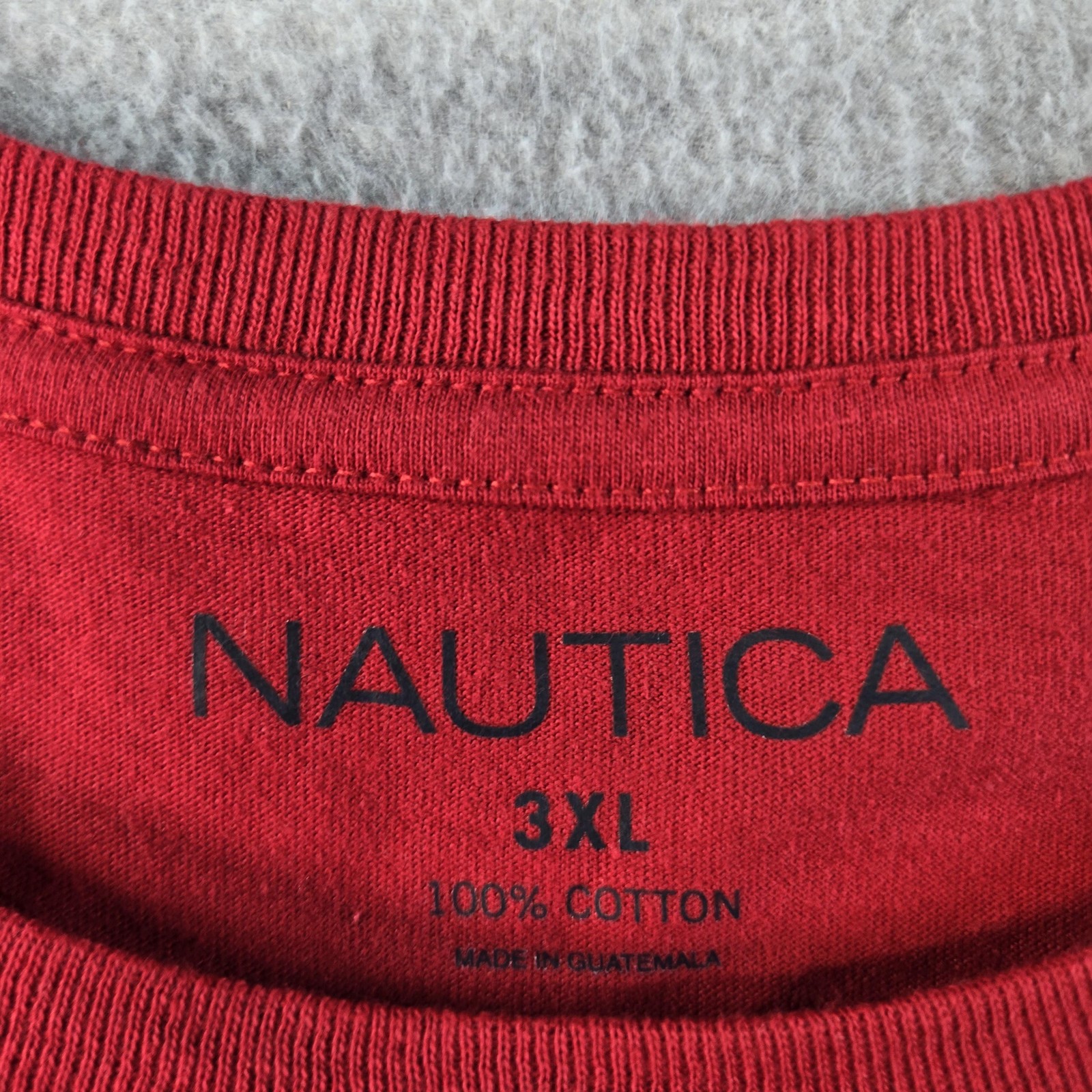 Nautica Shirt Mens 3XL Red NS83 Sailing Graphic Crewneck Cotton Jersey Tagless gallery