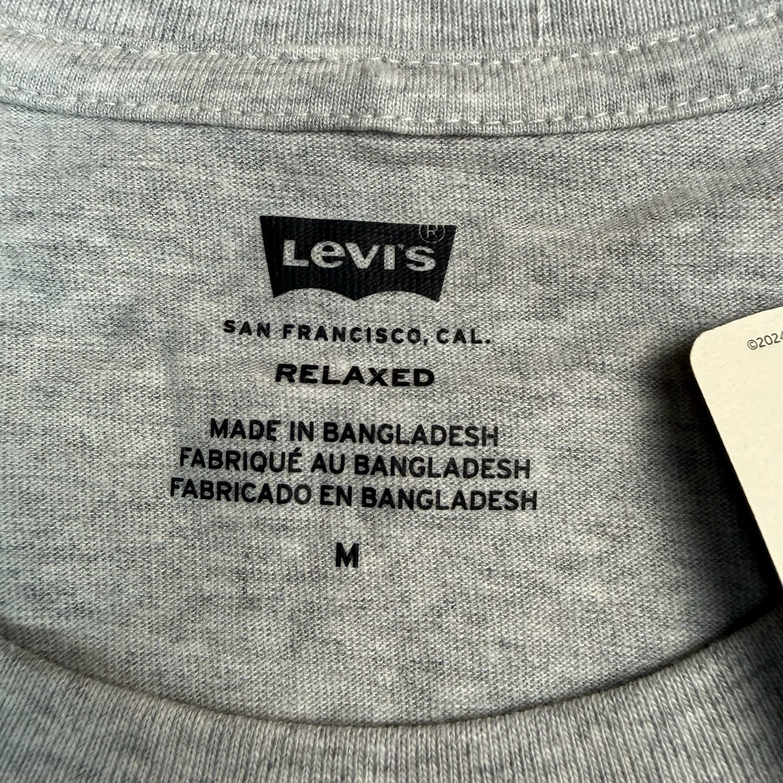 Levis Shirt Mens Medium Relaxed Great Highway Speed Trials Short Sleeve Gray NWT gallery