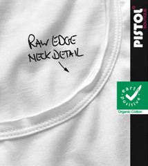 Pistol Boutique Men’s Fitted White Round Scoop Neck ROSE EYES SKULL T-shirt
