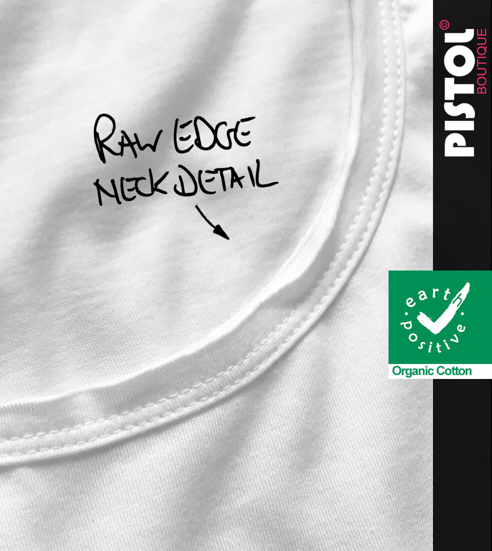 Pistol Boutique Men's Fitted White Round Scoop Neck ROSE EYES SKULL T-shirt gallery