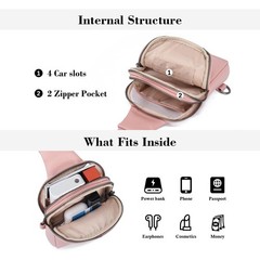 Sling Bag for Women Touchscreen Small Crossbody Cell Phone Purse Fanny Pack