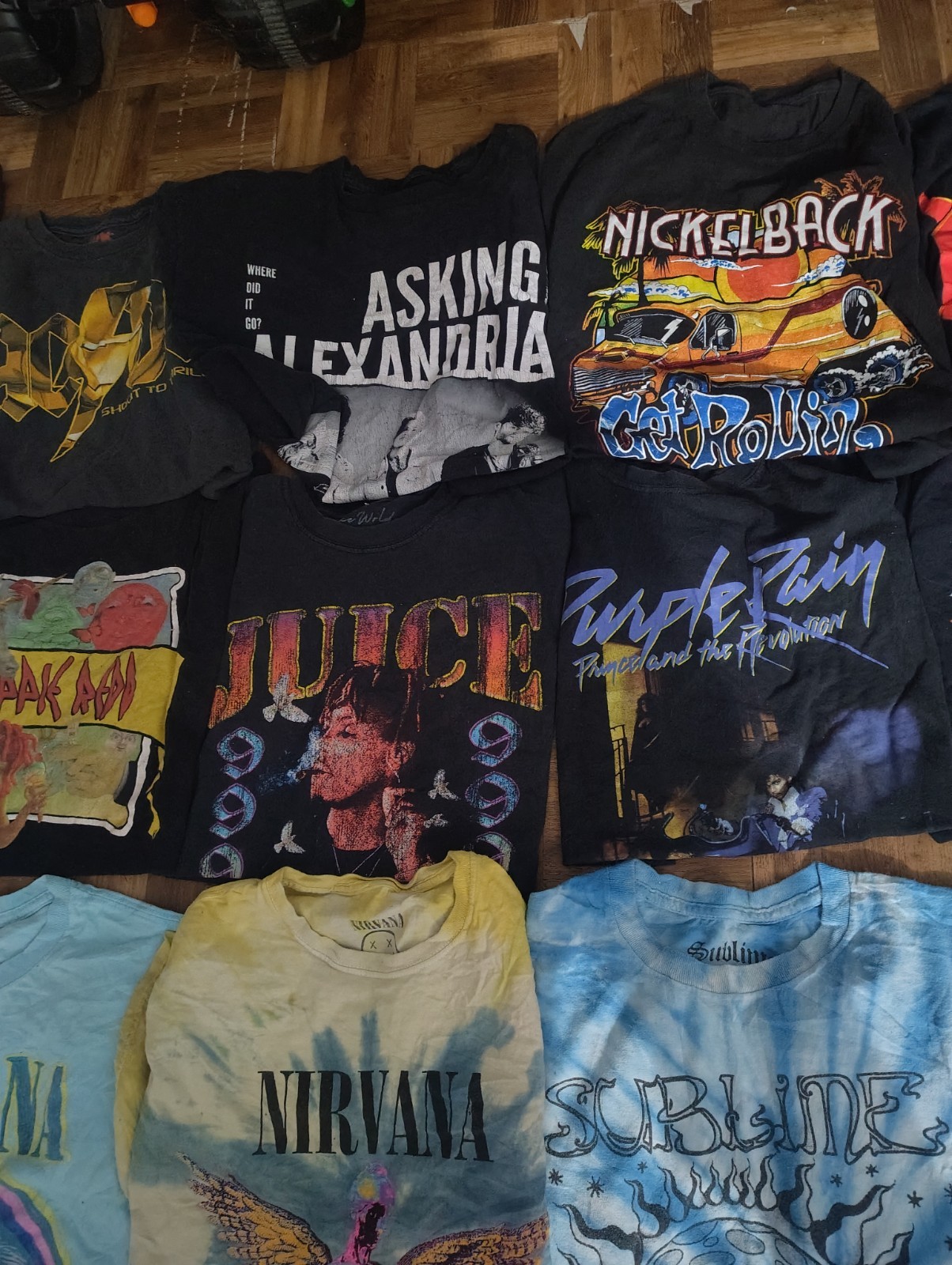 Bundle of 42 Band Tees Various Sizes Reseller Wholesale gallery