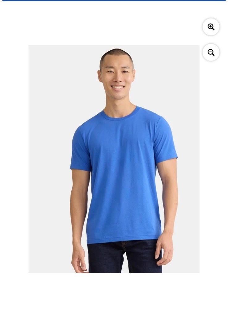 George Men's Royal Blue Crewneck Short Sleeves T- Shirt gallery