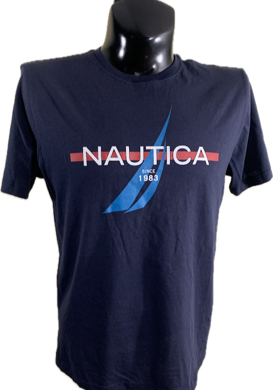 Nautica Mens T Shirt Size M New With Tags Blue Graphic Since 1983 Cotton Tee gallery