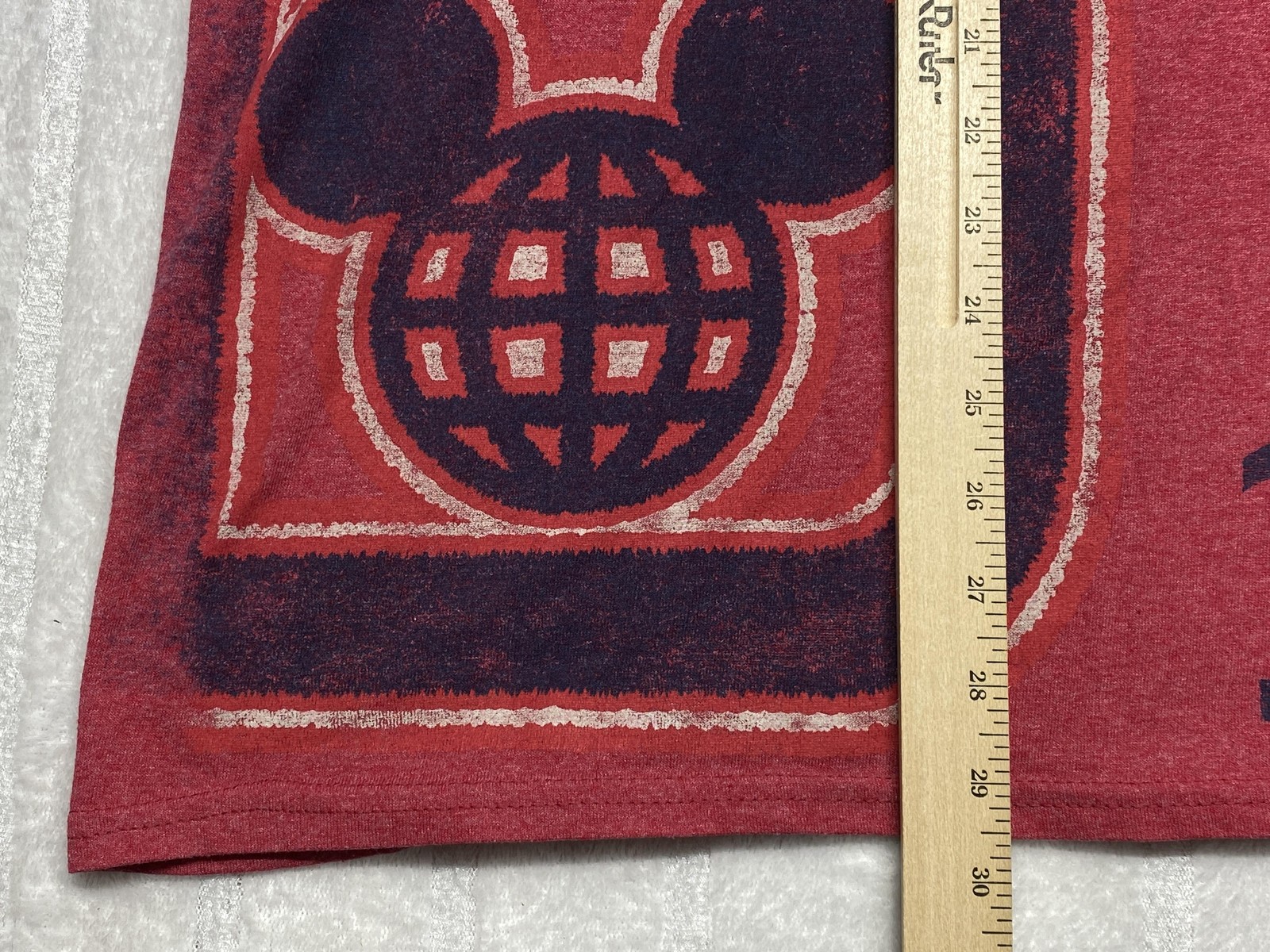 Disney Parks Shirt Mens 3XL Red Mickey Mouse 1971 Logo Hanes ComfortBlend gallery