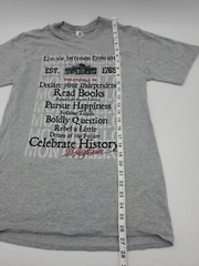 Anvil Red Bar Jefferson Experience Medium Gray Men T-shirt..#45031