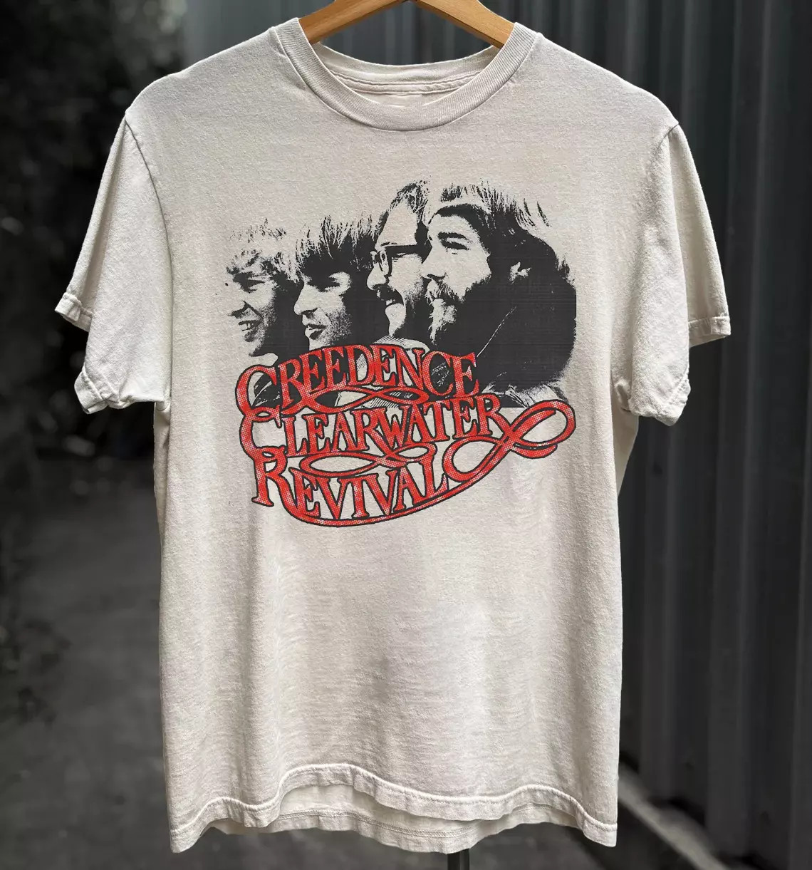 Creedence Clearwater Revival Band Member White T Shirt Full Size S-5XL