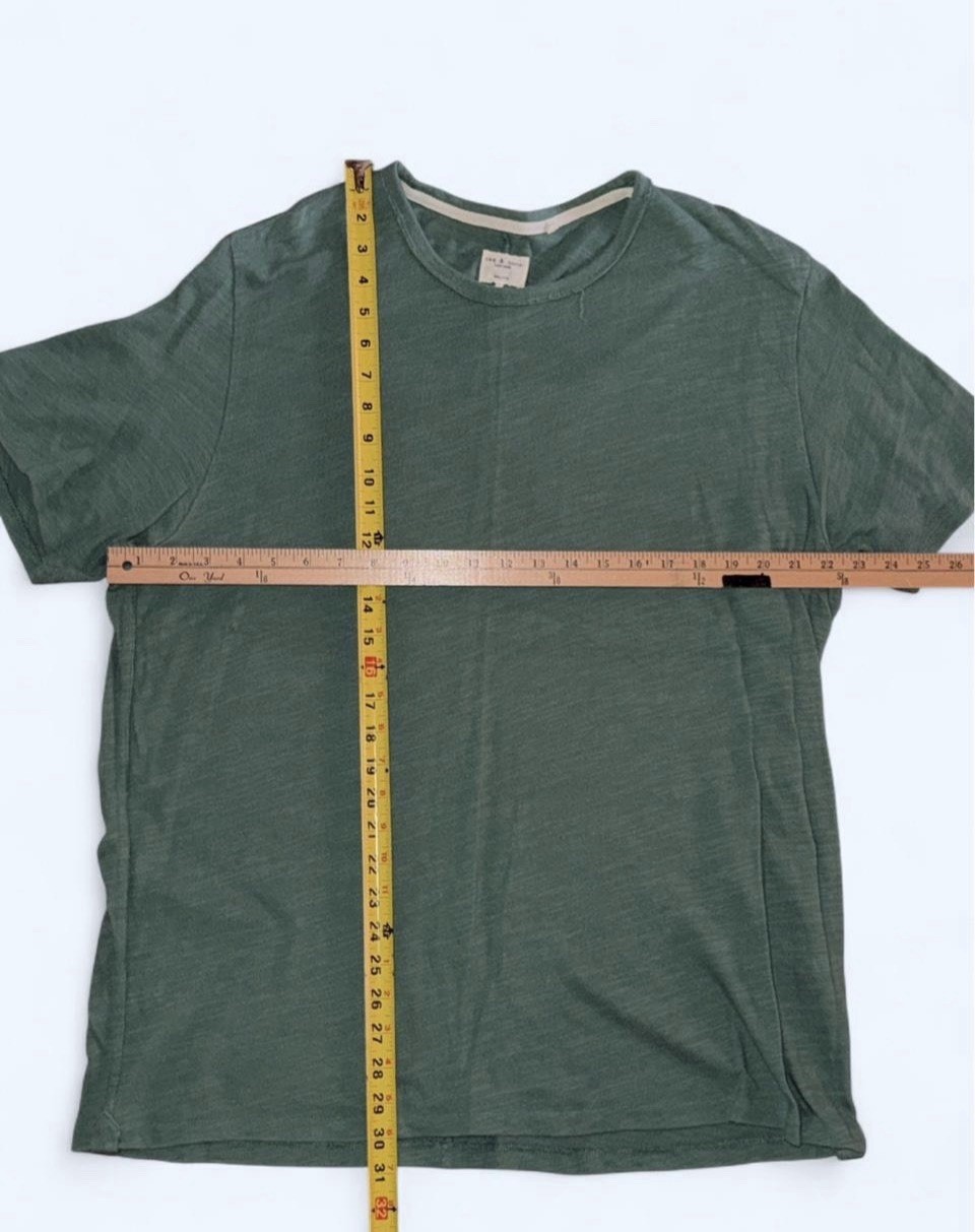 Rag & Bone Sage Green Core Slub Tee T-Shirt Mens XXL 2XL Fits Like XL gallery