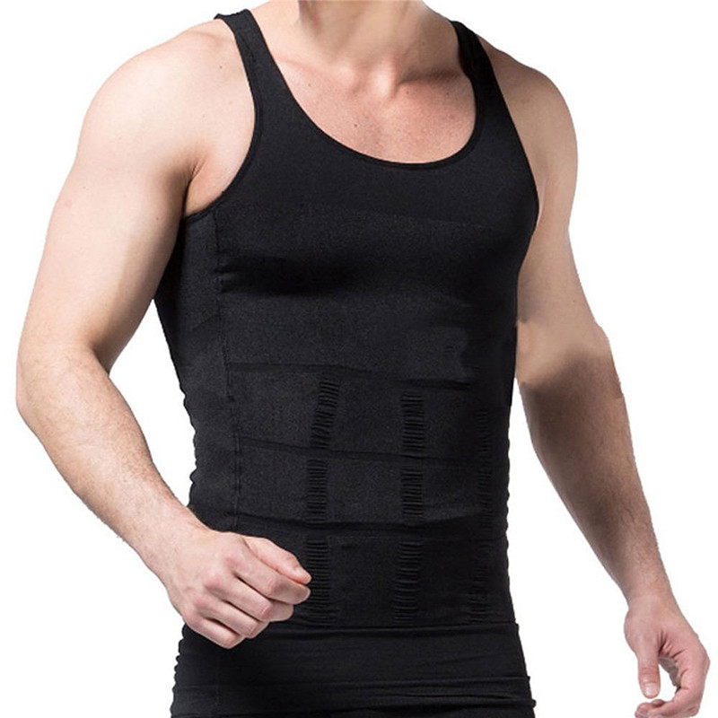 FAJAS Men Ultra Lift Body Slimming Shaper Weight Loss Shapewear Waist Shirt Vest