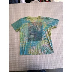 Liquid Blue Men’s Tie Dye 2008 Alice in Wonderland shirt L/XL 24×27 concert