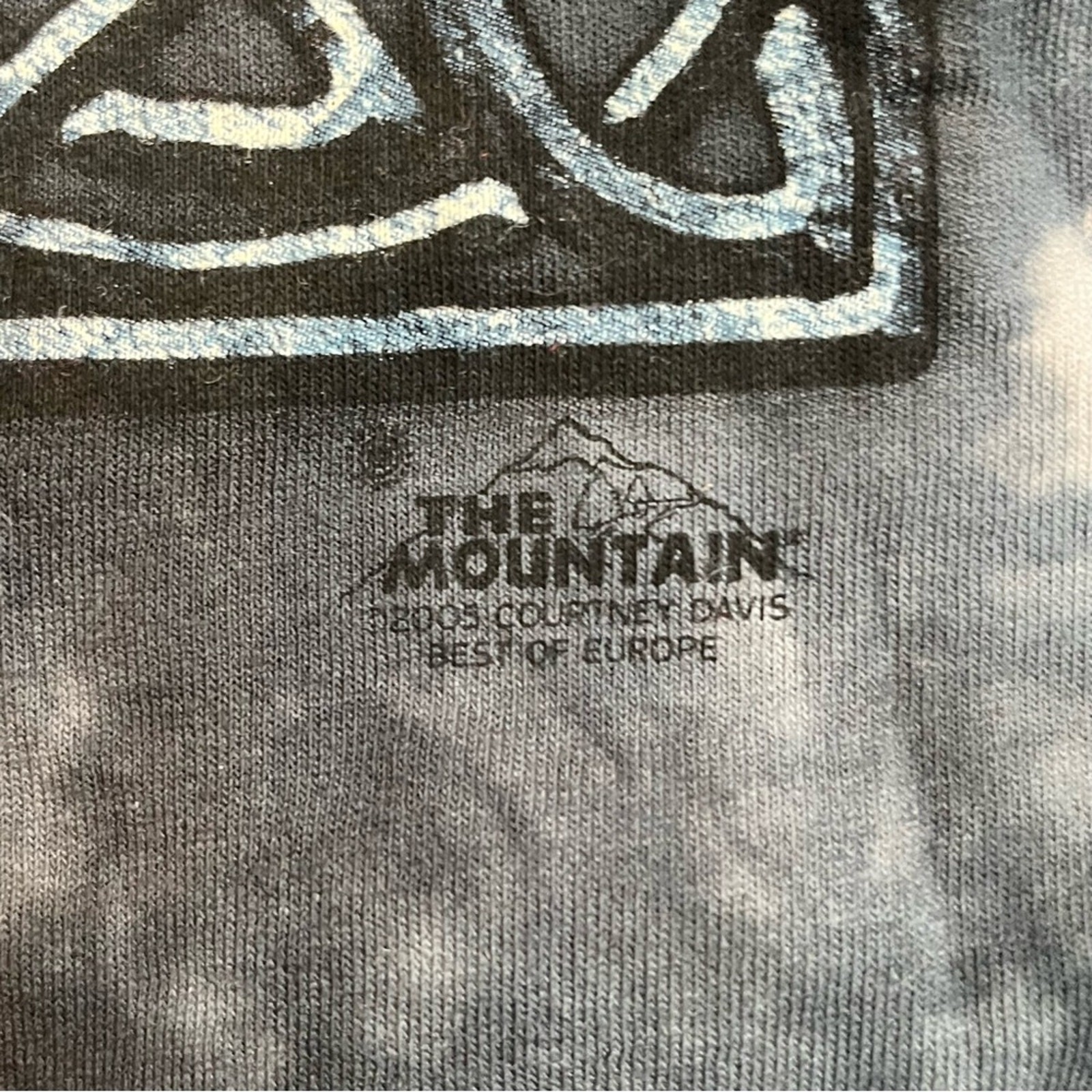 Cross T Shirt Short Sleeve Black Tie Dye The Mountain Vintage Y2K Men's Size 3XL gallery