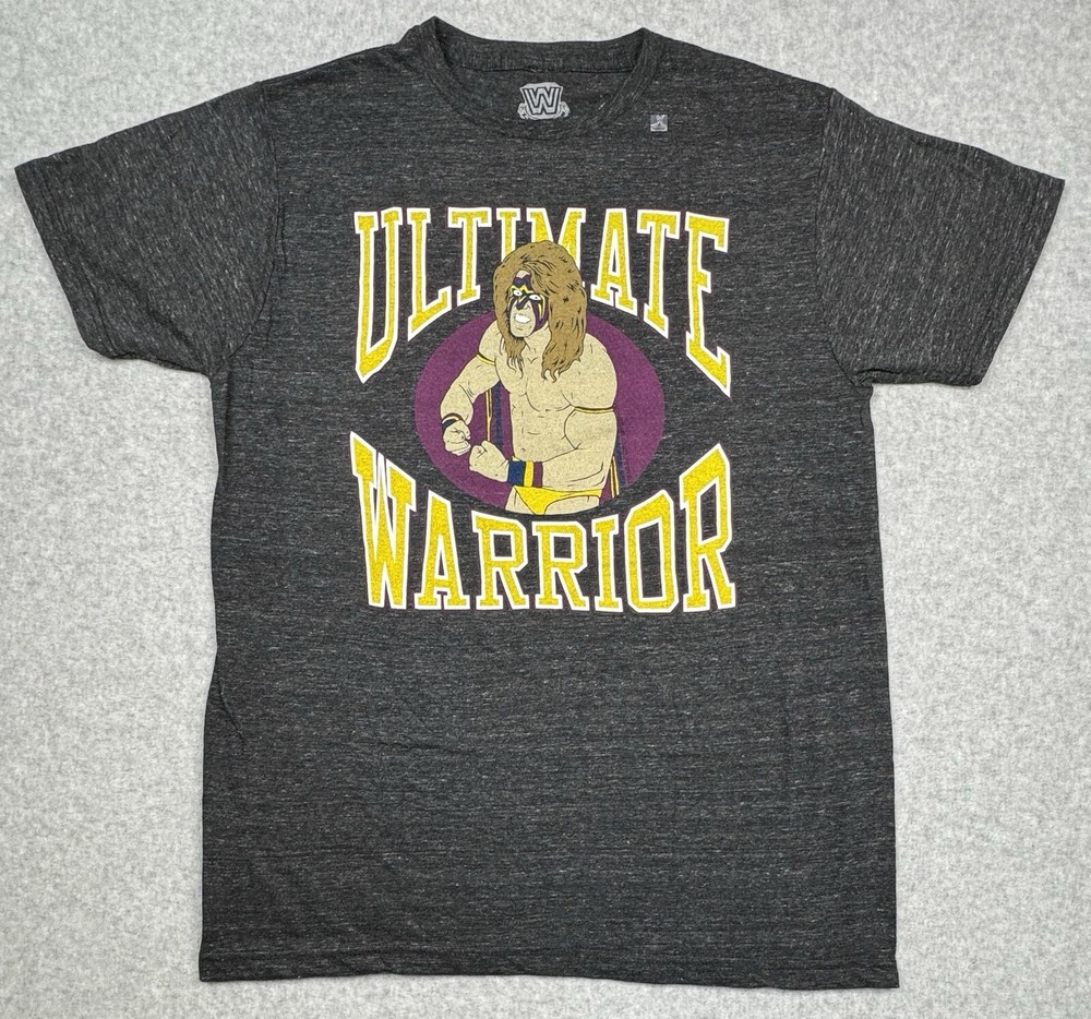 Ultimate Warrior T-Shirt Men’s Short Sleeve WWE WWF Wresting Tee Size XL