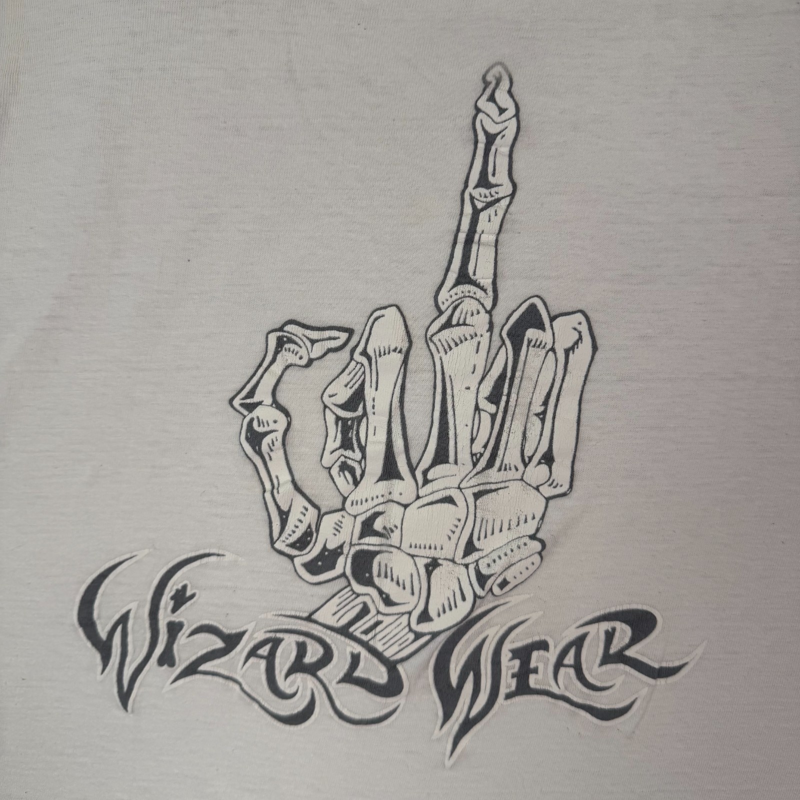 VTG Middle Finger T Shirt M 21x23 Surf Skate Grunge Single Stitch Boxy 80s gallery