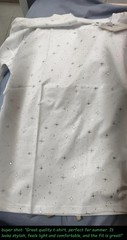 Sparkly Star Sequin Men’s Short Sleeve T-Shirt Casual Cotton Blend Crew Neck Tee
