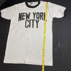 New York City Men’s Small Cotton Ringer T-shirt Retro John Lennon Style
