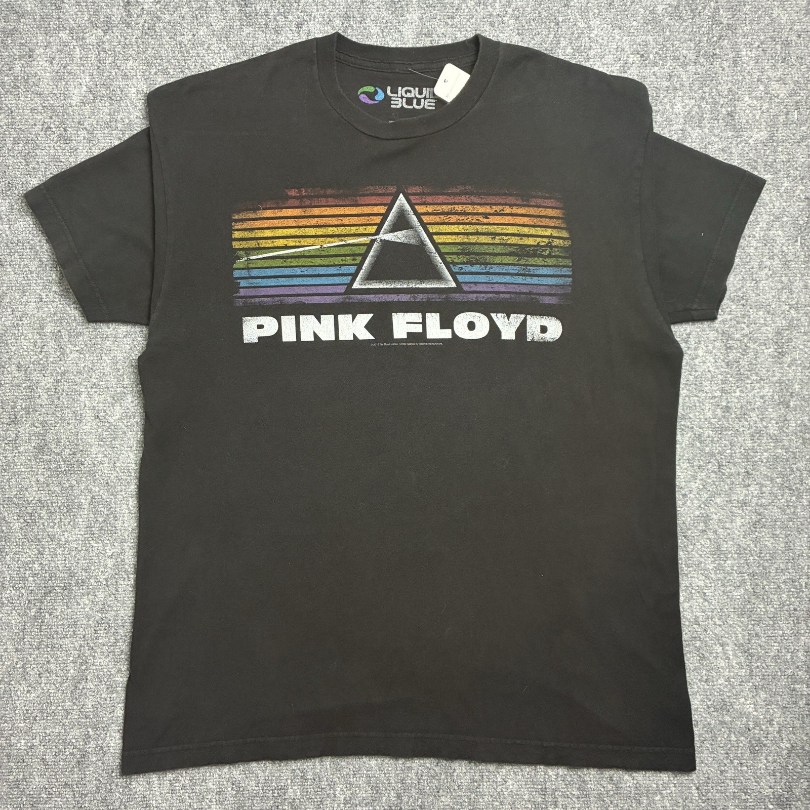 Pink Floyd Liquid Blue Dark Side Of The Moon Black Album Graphic T Shirt gallery