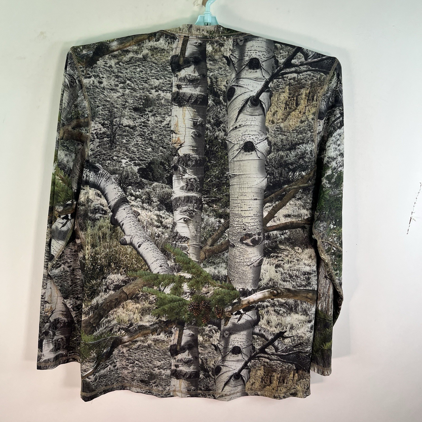 Mossy Oak Birch Camo Scent Control Poly Soft Shirt Mens Size L Mens Long Sleeve gallery
