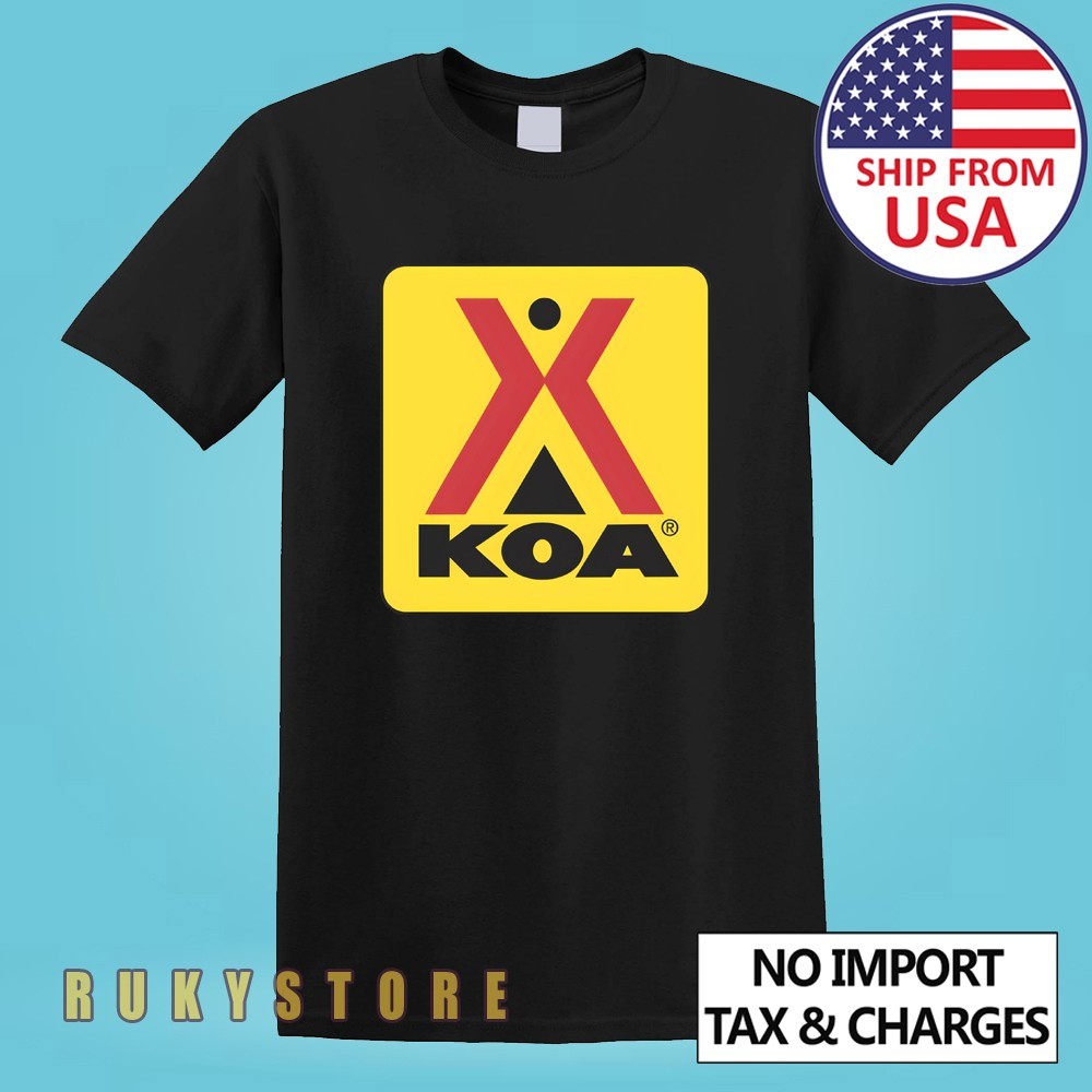 KOA Retro Camping Outdoor Sports Men’s Black Size S-5XL