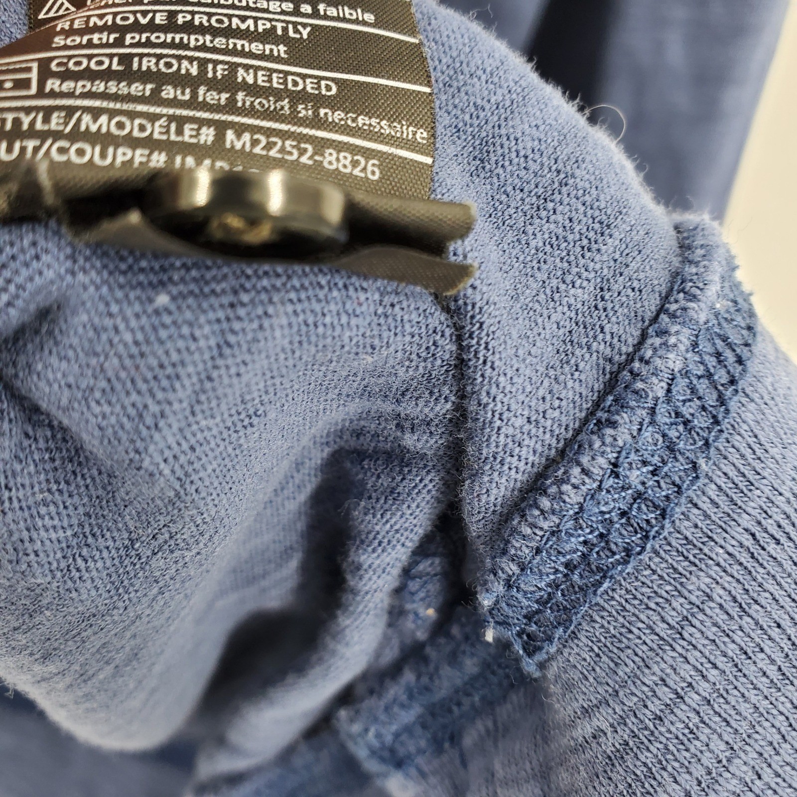 Vince Mens Blue Long Sleeve Cotton Slub Henley Shirt XL Casual Everyday gallery