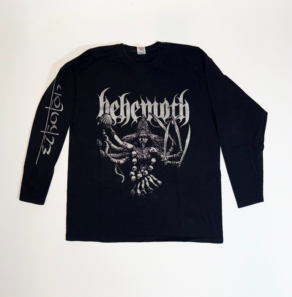2008 Behemoth ‘Ezkaton’ L/S T-shirt Metallic Print XL
